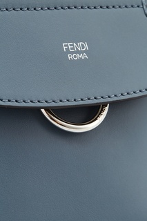 Синий кожаный рюкзак Back to School Fendi