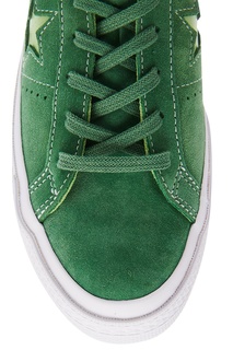 Зеленые замшевые кеды One Star Converse