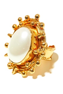 Позолоченное кольцо с жемчугом Sylvia Toledano