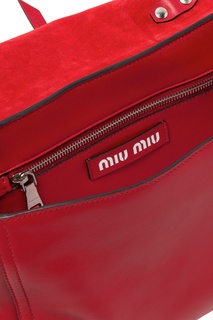 Красная сумка с плечевым ремнем Grace Luxe Miu Miu