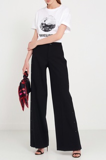 Черные брюки с кнопками RED Valentino