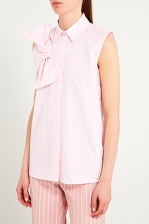 Розовая блузка с бантом Victoria Beckham