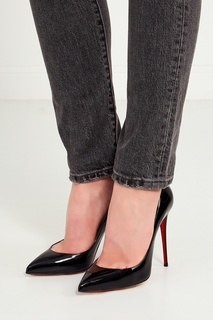 Черные лакированные туфли So Kate 120 Christian Louboutin