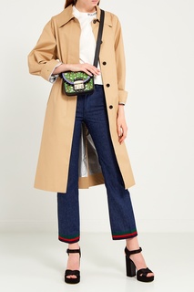 Зеленая текстильная сумка Metropolis Serenissima Furla