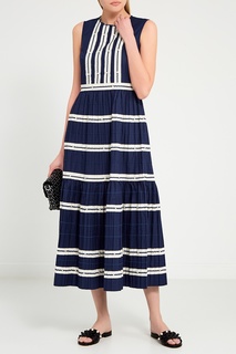 Черная сумка с объемными цветами RED Valentino