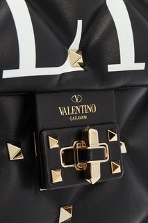 Черная стеганая сумка Candystud Valentino Garavani