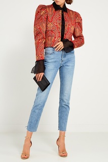 Хлопковый жакет с орнаментом (80е гг) Guy Laroche Vintage