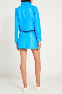 Голубая куртка из хлопка Courreges