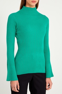 Фактурный зеленый свитер Sandro