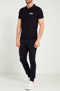 Черное поло с принтом Calvin Klein