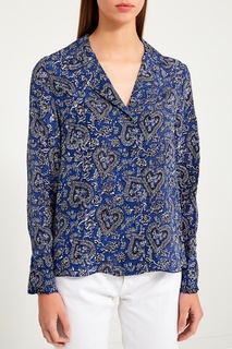 Блузка с контрастным принтом Tara Jarmon