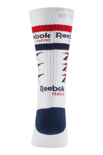 Белые носки с логотипом Reebok