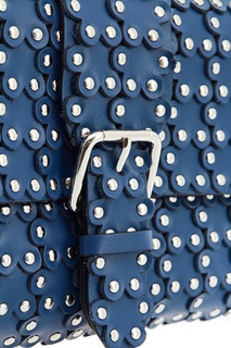 Синяя сумка с цветочной аппликацией RED Valentino