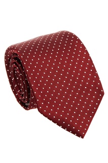 Бордовый галстук в горошек Canali