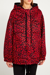 Красная куртка с леопардовым принтом No.21