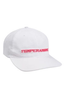 Белая хлопковая кепка с надписью Off White