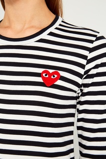 Хлопковая тельняшка в черную полоску Comme DES GarÇons Play