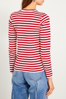 Хлопковая тельняшка в красную полоску Comme DES GarÇons Play