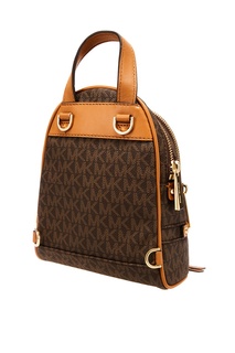 Коричневый рюкзак Rhea Zip с монограммами Michael Michael Kors