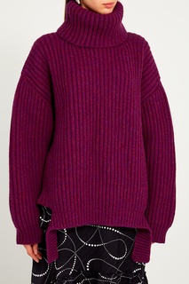 Фиолетовый свитер из шерсти Balenciaga
