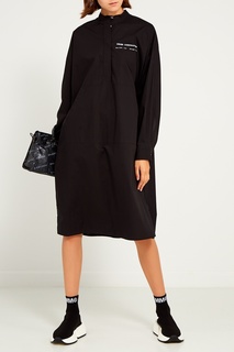 Черные текстильные кроссовки Mm6 Maison Margiela