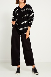 Черные брюки из денима Mm6 Maison Margiela