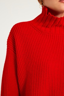 Красный вязаный свитер Msgm