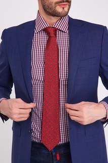 Красный галстук с узором пейсли Kiton