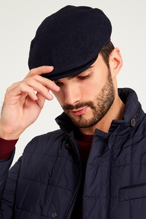 Темно-синяя кепка из шерсти Kiton