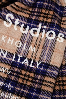 Шерстяной шарф в клетку Acne Studios