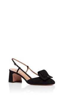 Черные замшевые туфли Strap-me pump 50 Aquazzura