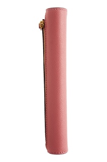 Розовый кошелек с клапаном Coach
