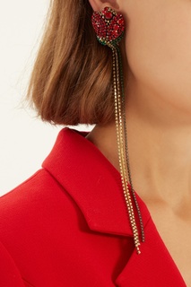 Моно-клипса «бутон малый» в красном цвете Lesyanebo