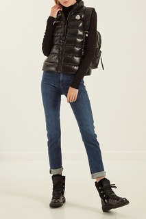 Черный стеганый жилет Moncler