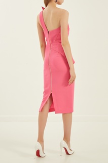 Асимметричное розовое платье Roland Mouret