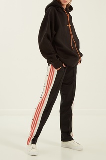 Черные брюки с лампасами Adidas