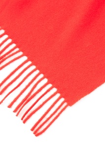 Красный шерстяной шарф Moncler