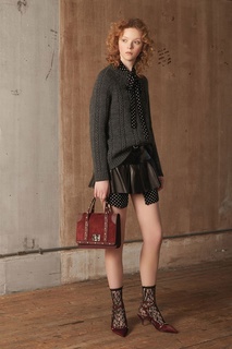 Серый свитер с рельефным узором RED Valentino