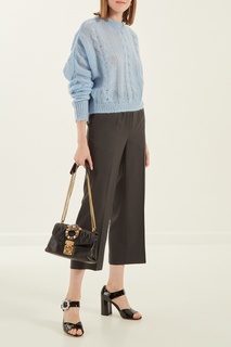 Укороченные шерстяные брюки Miu Miu