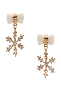 Золотистые серьги-подвески Elisabetta Franchi