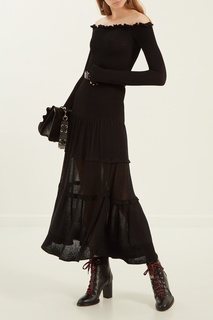 Черное платье с длинными рукавами Altuzarra