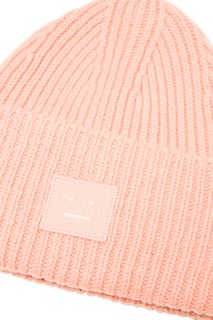 Розовая шерстяная шапка Acne Studios