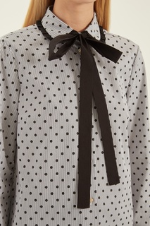 Платье-рубашка в горошек RED Valentino