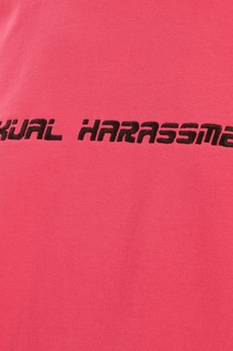 Розовая футболка с надписью Artem Krivda