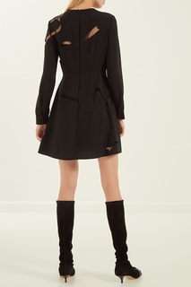 Мини-платье с прозрачной отделкой RED Valentino