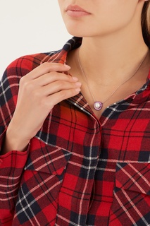 Колье с фиолетовой подвеской Serebriciti Jewelry