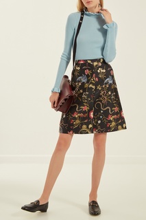 Юбка-мини с цветным принтом RED Valentino