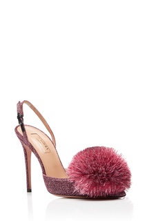 Туфли с люрексом Powder Puff Sling 105 Aquazzura