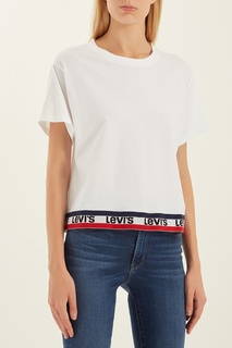 Белая укороченная футболка Levis®