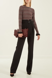 Черные брюки с поясом RED Valentino